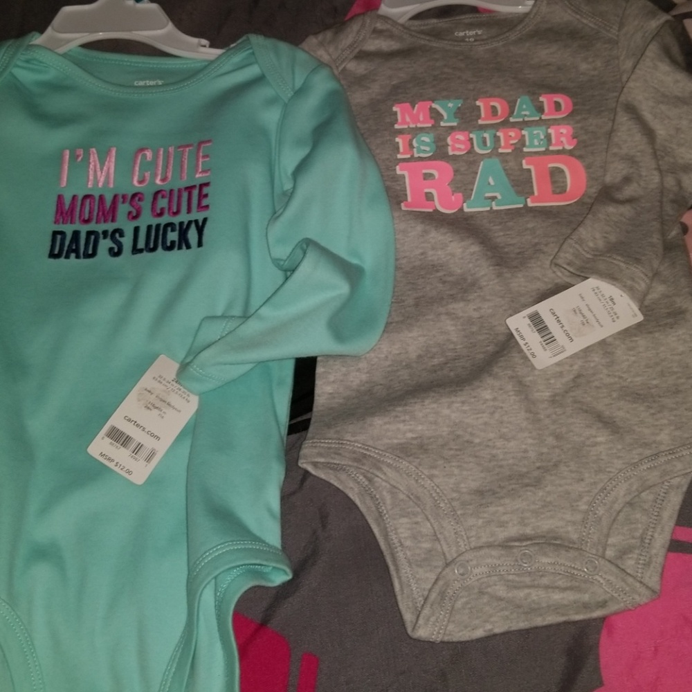 2 long sleeve onsies